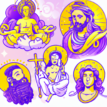 Picture of God, Christ, Alah, Buda - Deities and spiritual leaders